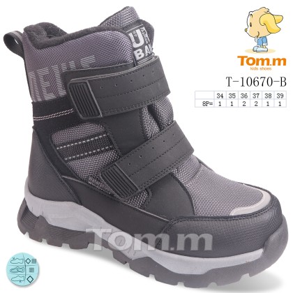 Черевики дитячі "TOM.M" T-10670-B, (р.р. 34-39), Китай, від 8 шт. Черевики дитячі "TOM.M" T-10670-B, (р.р. 34-39), Китай, від 8 шт.