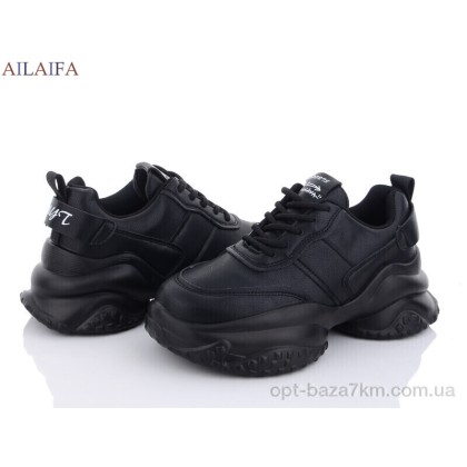 Кроссовки женские "Ailaifa" 8110 black піна, (р.р. 36-41), Китай, от 6 шт. Кроссовки женские "Ailaifa" 8110 black піна, (р.р. 36-41), Китай, от 6 шт.