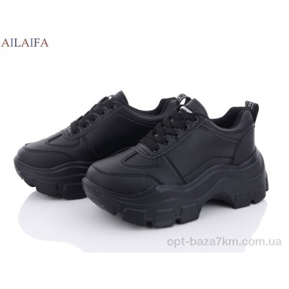 Кроссовки женские "Ailaifa" A07-1 all black піна, (р.р. 36-41), Китай, от 6 шт. Кроссовки женские "Ailaifa" A07-1 all black піна, (р.р. 36-41), Китай, от 6 шт.