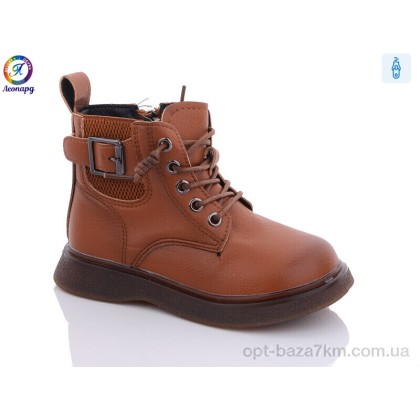 Ботинки детские "Леопард" 8017 brown, (р.р. 26-30), Китай, от 10 шт. Ботинки детские "Леопард" 8017 brown, (р.р. 26-30), Китай, от 10 шт.