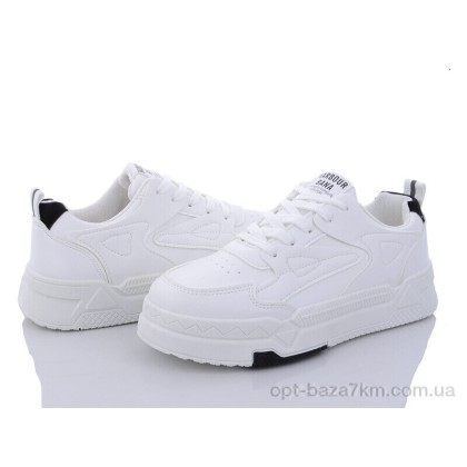 Кроссовки женские "Violeta" 45-96 white-black, (р.р. 36-41), Китай, от 8 шт.