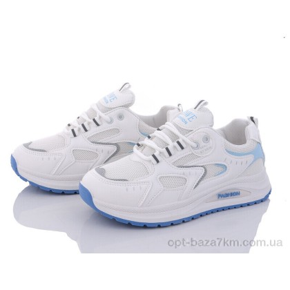 Кроссовки женские "Violeta" 45-98 white-blue, (р.р. 37-41), Китай, от 8 шт.
