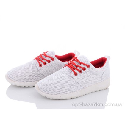 Кроссовки женские "Violeta" 4-308 white-red, (р.р. 36-40), Китай, от 6 шт.