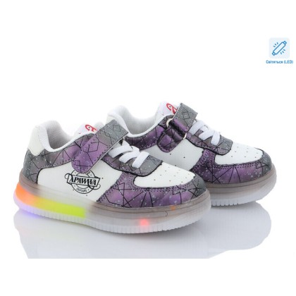 Кроссовки детские "Clibee" NC61-1 purple LED, (р.р. 21-25), Китай, от 6 шт. Кроссовки детские "Clibee" NC61-1 purple LED, (р.р. 21-25), Китай, от 6 шт.