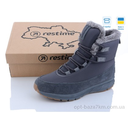 Ботинки женские "Restime" TWZ23236 greyy, (р.р. 36-41), Украина, от 8 шт. Ботинки женские "Restime" TWZ23236 greyy, (р.р. 36-41), Украина, от 8 шт.