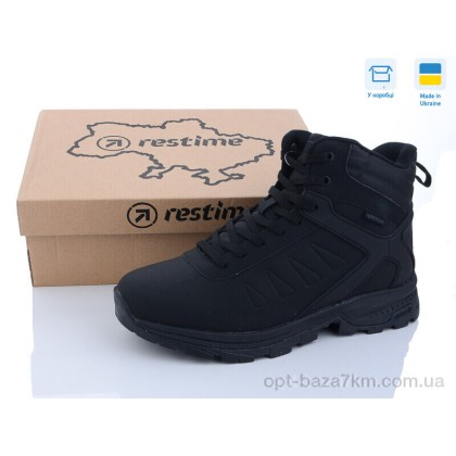 Черевики чоловічі "Restime" PMZ23508 black, (р.р. 41-45), Україна, від 8 шт. Черевики чоловічі "Restime" PMZ23508 black, (р.р. 41-45), Україна, від 8 шт.