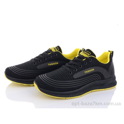 Кроссовки мужские "Violeta" 197-144 black-yellow, (р.р. 40-45), Китай, от 8 шт. Кроссовки мужские "Violeta" 197-144 black-yellow, (р.р. 40-45), Китай, от 8 шт.