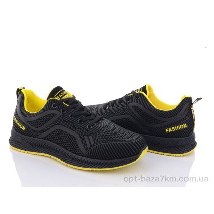 Кроссовки мужские "Violeta" 197-142 black-yellow, (р.р. 40-45), Китай, от 8 шт. Кроссовки мужские "Violeta" 197-142 black-yellow, (р.р. 40-45), Китай, от 8 шт.