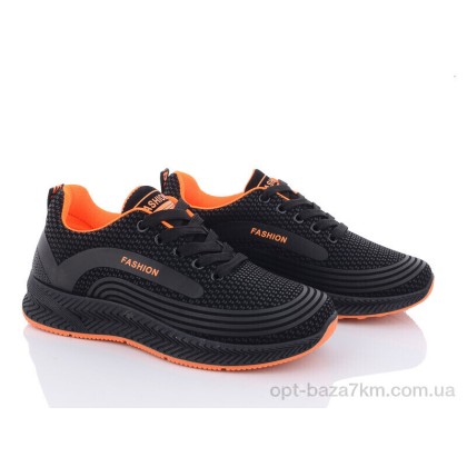 Кроссовки женские "Violeta" 197-141 black-orange, (р.р. 36-41), Китай, от 8 шт.