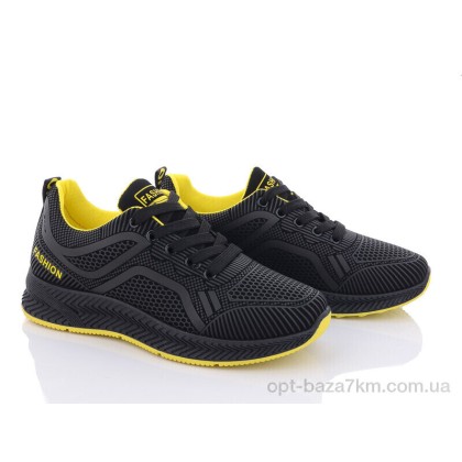 Кроссовки женские "Violeta" 197-143 black-yellow, (р.р. 36-41), Китай, от 8 шт.
