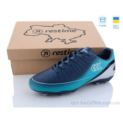 Футбольная обувь мужская "Restime" DM023027-2 navy-cyan, (р.р. 41-45), Украина, от 8 шт. Футбольная обувь мужская "Restime" DM023027-2 navy-cyan, (р.р. 41-45), Украина, от 8 шт.