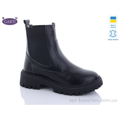 Черевики жіночі "Garti" 361 чорна шкіра хутро, (р.р. 36-40), Україна, від 6 шт. Черевики жіночі "Garti" 361 чорна шкіра хутро, (р.р. 36-40), Україна, від 6 шт.
