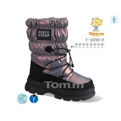 Дутики детские "TOM.M" T-10797-F, (р.р. 28-35), Китай, от 8 шт. Дутики детские "TOM.M" T-10797-F, (р.р. 28-35), Китай, от 8 шт.
