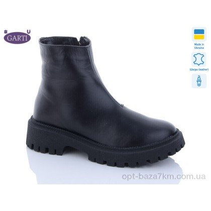Черевики жіночі "Garti" 6723 чорна шкіра хутро, (р.р. 36-40), Україна, від 6 шт. Черевики жіночі "Garti" 6723 чорна шкіра хутро, (р.р. 36-40), Україна, від 6 шт.