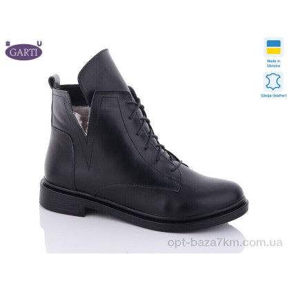 Черевики жіночі "Garti" 209 чорна шкіра хутро, (р.р. 36-40), Україна, від 6 шт. Черевики жіночі "Garti" 209 чорна шкіра хутро, (р.р. 36-40), Україна, від 6 шт.