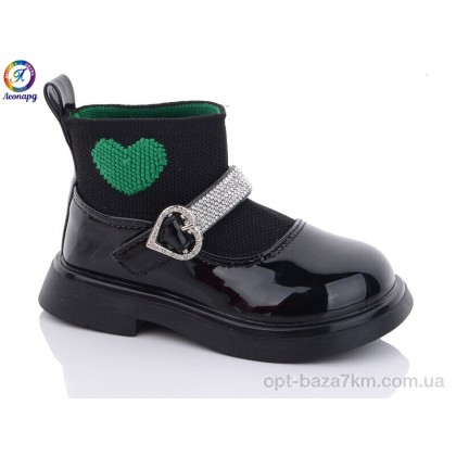 Туфлі дитячі "Леопард" F6619 black-green, (р.р. 23-27), Китай, від 10 шт. Туфлі дитячі "Леопард" F6619 black-green, (р.р. 23-27), Китай, від 10 шт.