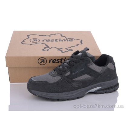 Кроссовки мужские "Restime" HMB24068 black, (р.р. 41-46), Китай, от 8 шт. Кроссовки мужские "Restime" HMB24068 black, (р.р. 41-46), Китай, от 8 шт.