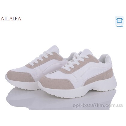 Кроссовки женские "Ailaifa" A2365-1 white піна, (р.р. 36-41), Китай, от 6 шт. Кроссовки женские "Ailaifa" A2365-1 white піна, (р.р. 36-41), Китай, от 6 шт.