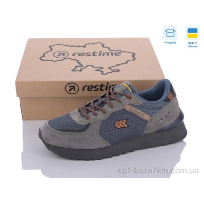 Кроссовки мужские "Restime" EMB24029 navy-grey, (р.р. 41-46), Украина, от 8 шт. Кроссовки мужские "Restime" EMB24029 navy-grey, (р.р. 41-46), Украина, от 8 шт.