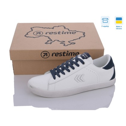 Кроссовки мужские "Restime" JMB24037 white-navy, (р.р. 41-46), Украина, от 8 шт. Кроссовки мужские "Restime" JMB24037 white-navy, (р.р. 41-46), Украина, от 8 шт.