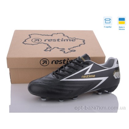 Футбольная обувь мужская "Restime" DMB24127-2 black-gold, (р.р. 41-45), Украина, от 8 шт. Футбольная обувь мужская "Restime" DMB24127-2 black-gold, (р.р. 41-45), Украина, от 8 шт.