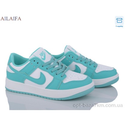 Кроссовки женские "Ailaifa" AJ06 white-green, (р.р. 36-41), Китай, от 8 шт. Кроссовки женские "Ailaifa" AJ06 white-green, (р.р. 36-41), Китай, от 8 шт.