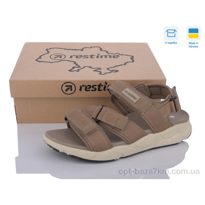 Сандали мужские "Restime" YML24110 camel, (р.р. 41-45), Украина, от 8 шт. Сандали мужские "Restime" YML24110 camel, (р.р. 41-45), Украина, от 8 шт.
