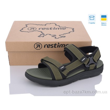 Сандали мужские "Restime" MML25224 khaki, (р.р. 42-46), Украина, от 24 шт. Сандали мужские "Restime" MML25224 khaki, (р.р. 42-46), Украина, от 24 шт.