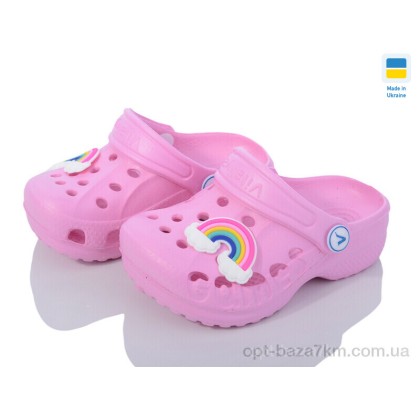 Кроксы детские "LiBang" Vitaliya pink, (р.р. 22-33), Украина, от 8 шт.