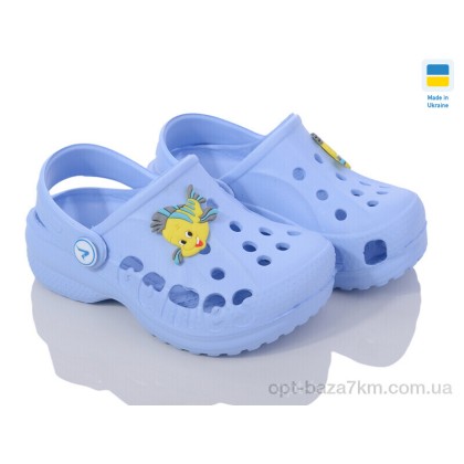 Кроксы детские "LiBang" Vitaliya blue, (р.р. 22-33), Украина, от 8 шт.