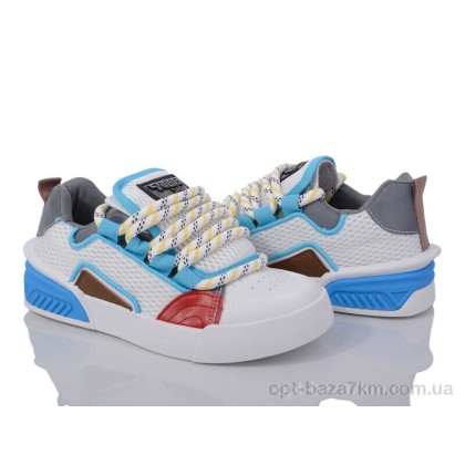 Кроссовки женские "Violeta" 143-42 white-blue, (р.р. 36-41), Китай, от 8 шт. Кроссовки женские "Violeta" 143-42 white-blue, (р.р. 36-41), Китай, от 8 шт.