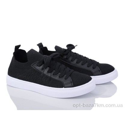 Кроссовки женские "Violeta" 20-1025-1 black, (р.р. 36-41), Китай, от 8 шт.