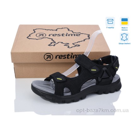 Сандали мужские "Restime" NML25041 black, (р.р. 40-45), Украина, от 8 шт. Сандали мужские "Restime" NML25041 black, (р.р. 40-45), Украина, от 8 шт.