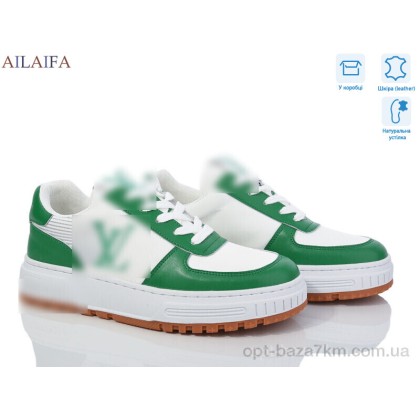 Кроссовки женские "Ailaifa" 2056 white-green, (р.р. 36-41), Китай, от 8 шт. Кроссовки женские "Ailaifa" 2056 white-green, (р.р. 36-41), Китай, от 8 шт.