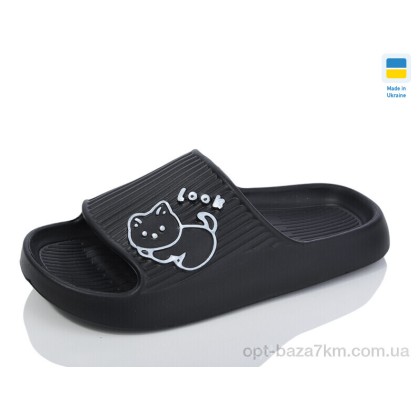Шльопанці жіночі "Lot Shoes" N104 чорний, (р.р. 36-41), Україна, від 8 шт.