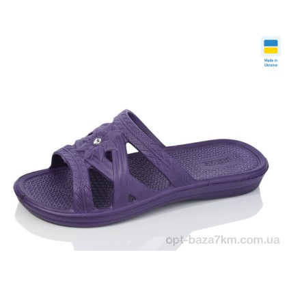 Шльопанці жіночі "Lot Shoes" Камінчик старий т.фіолет, (р.р. 36-41), Україна, від 8 шт.