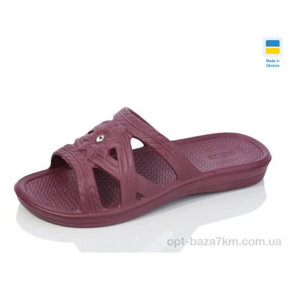Шльопанці жіночі "Lot Shoes" Камінчик старий бордо, (р.р. 36-41), Україна, від 8 шт.