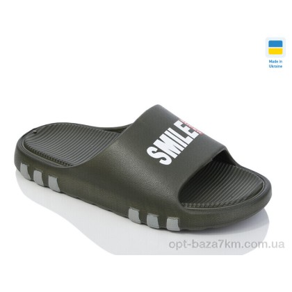 Шльопанці дитячі "Lot Shoes" N710 smile хакі, (р.р. 36-41), Україна, від 8 шт.