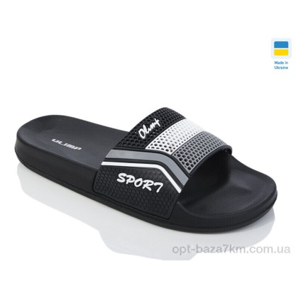 Шльопанці чоловічі "Lot Shoes" N231 чорний, (р.р. 40-46), Україна, від 8 шт.