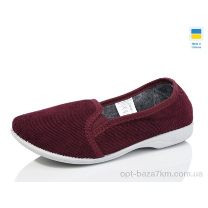 Тапки жіночі "Lot Shoes" Кредо вельвет бордо, (р.р. 37-41), Україна, від 7 шт. Тапки жіночі "Lot Shoes" Кредо вельвет бордо, (р.р. 37-41), Україна, від 7 шт.