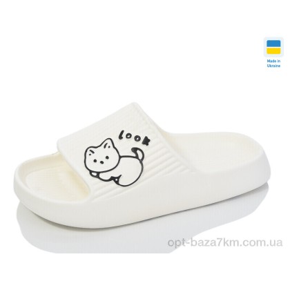 Шльопанці жіночі "Lot Shoes" N104 білий, (р.р. 36-41), Україна, від 8 шт.