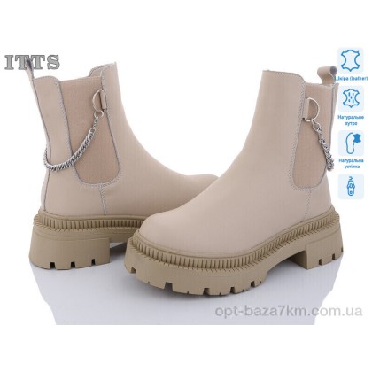 Ботинки женские "ITTS" AK717-8 темна, (р.р. 36-41), Китай, от 6 шт.