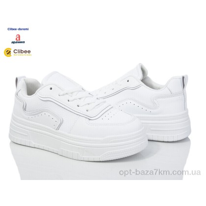 Кроссовки женские "Clibee-Doremi" YF587P white, (р.р. 36-41), Китай, от 8 шт. Кроссовки женские "Clibee-Doremi" YF587P white, (р.р. 36-41), Китай, от 8 шт.