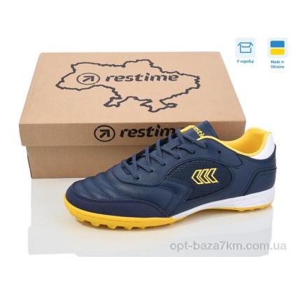 Футбольная обувь мужская "Restime" DM024409-1 navy-yellow, (р.р. 41-45), Украина, от 8 шт. Футбольная обувь мужская "Restime" DM024409-1 navy-yellow, (р.р. 41-45), Украина, от 8 шт.