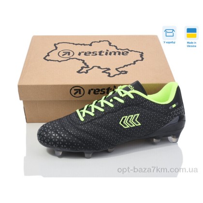 Футбольная обувь мужская "Restime" DM024412-2 black-lime, (р.р. 41-45), Украина, от 8 шт. Футбольная обувь мужская "Restime" DM024412-2 black-lime, (р.р. 41-45), Украина, от 8 шт.