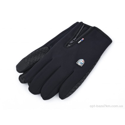 Чоловічі рукавиці "Королева" 01-2 black, (р.р. M-XL), Китай, від 12 шт.
