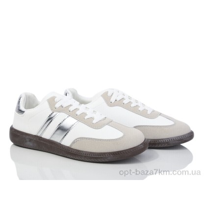 Кроссовки женские "Violeta" 20-1078-2 white-silver, (р.р. 36-41), Китай, от 8 шт.