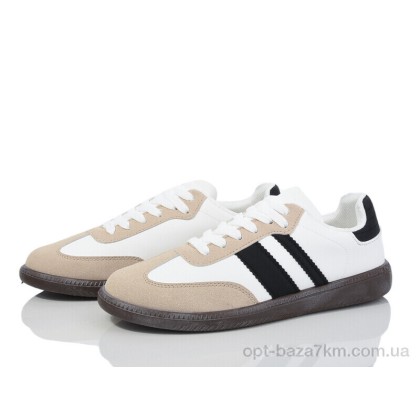 Кроссовки женские "Violeta" 20-1078-3 white-black, (р.р. 36-41), Китай, от 8 шт.
