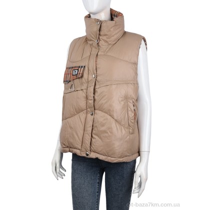 Жилетка жіноча "Obuvok" M605 beige (09067), (р.р. L-2XL), Китай, від 5 шт.