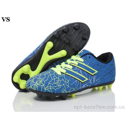 Футбольная обувь детская "VS" Walked Crampon N0027 blue, (р.р. 36-39), Китай, от 8 шт. Футбольная обувь детская "VS" Walked Crampon N0027 blue, (р.р. 36-39), Китай, от 8 шт.